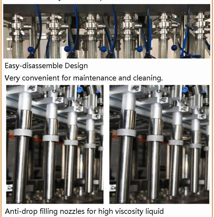 Máquina embotelladora de envasado de mel de bote barato