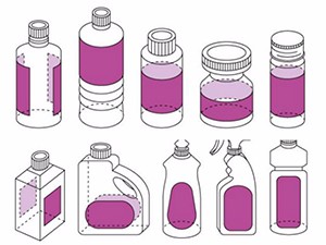 Máquina automática de etiquetado diante e cara atrás