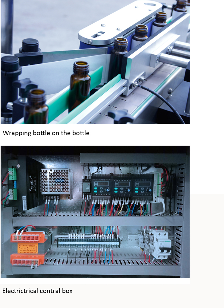 Etiquetador automático de envoltura de botellas