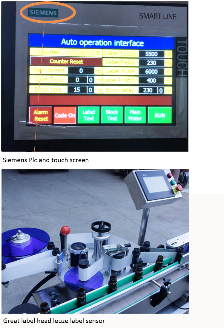 Etiquetador automático de envoltura de botellas