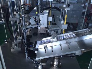 Máquina de recheo de tubos cosméticos de selado por ultrasóns