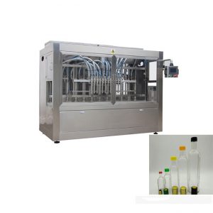 máquina de recheo automático de salsa de fresas de botella de vidro